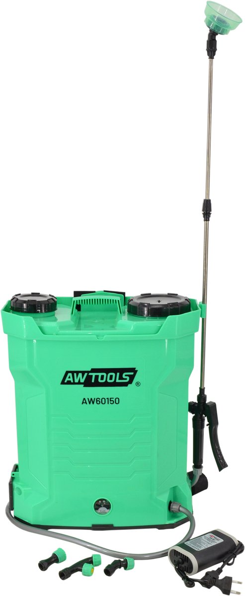 Awtools aw60150 - accu rugspuit - 20l - telescooplans