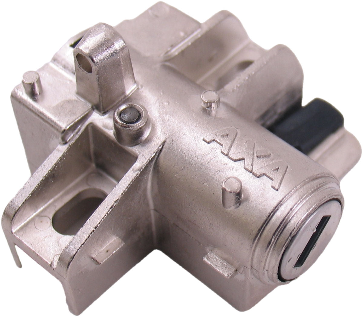 Axa ringslot defender met bosch 2 tube cilinder - glanzend zwart (werkplaatsverpakking)