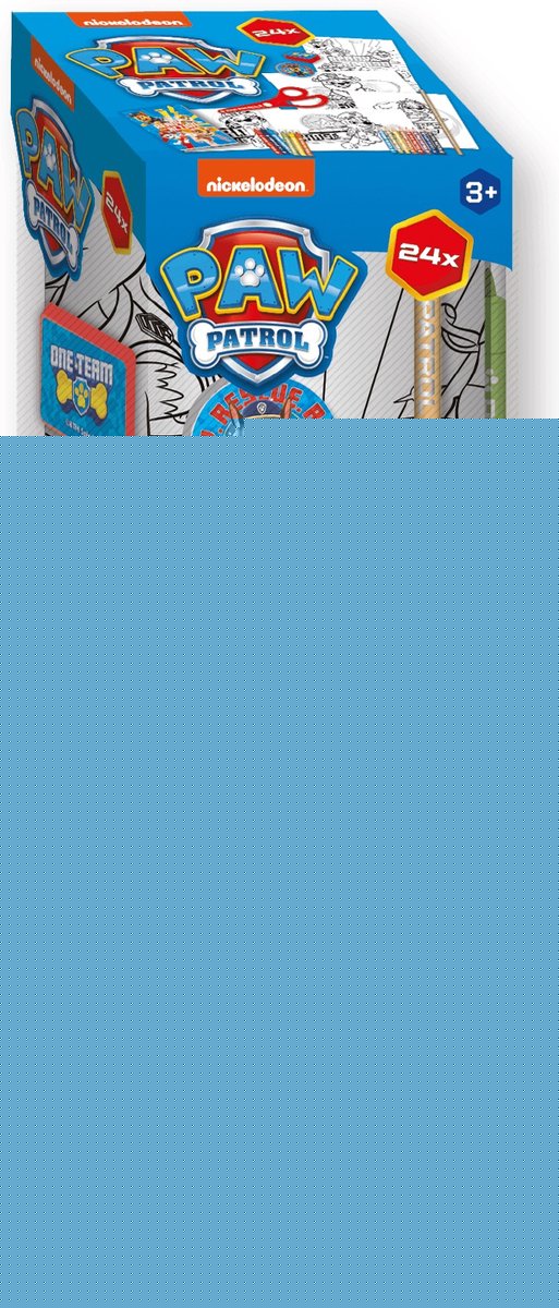 Merkloos sans marque paw patrol teken en schrijf toren - creatieve knutselset voor kinderen.