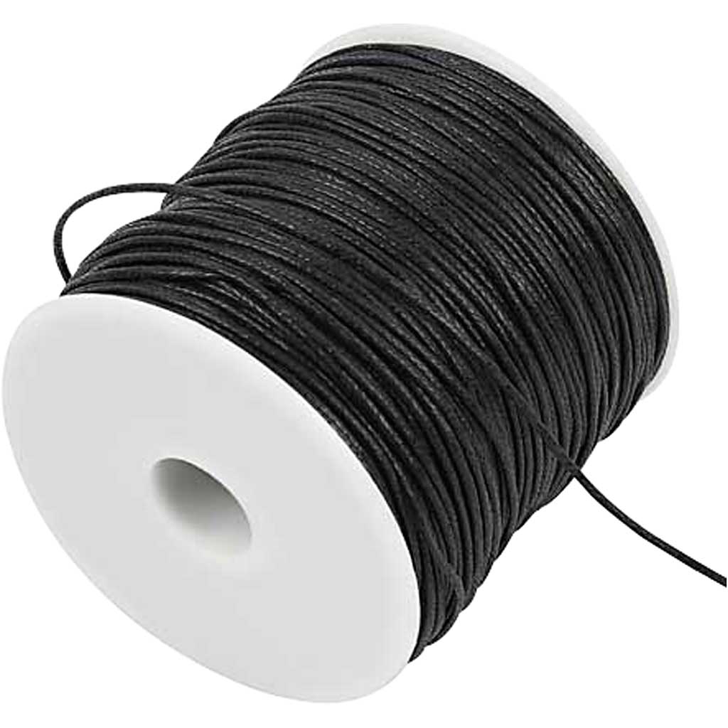 Creativ company http: www.cchobby.nl katoenkoord-dikte-1-mm-zwart-100-m-1-doos-51514