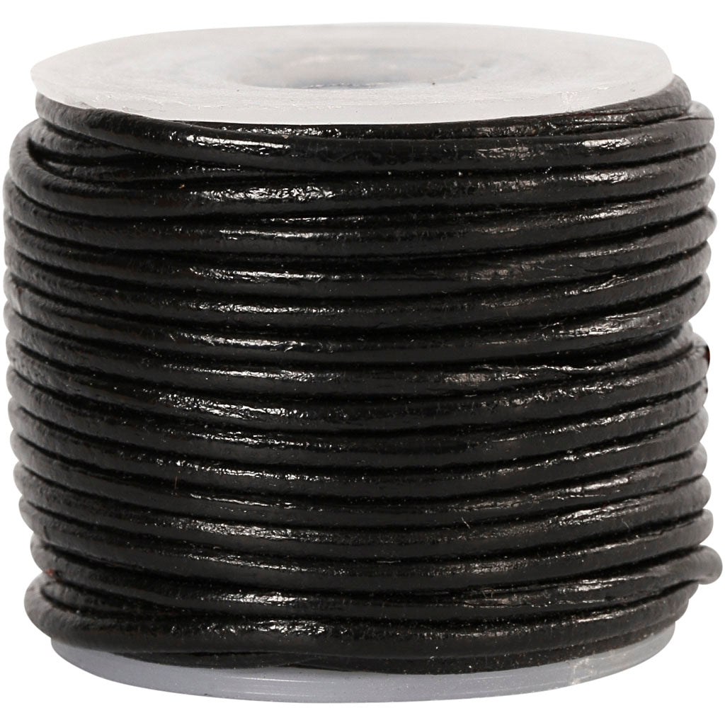 Http: www.cchobby.nl leerkoord-dikte-1-mm-zwart-10-m-1-rol