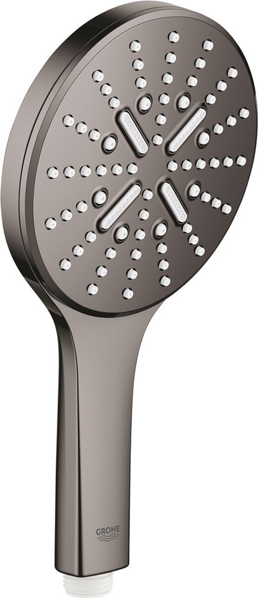 Grohe rainshower smartactive 130 handdouche - 13 cm - 3 straalsoorten - hard graphite - 26574a00