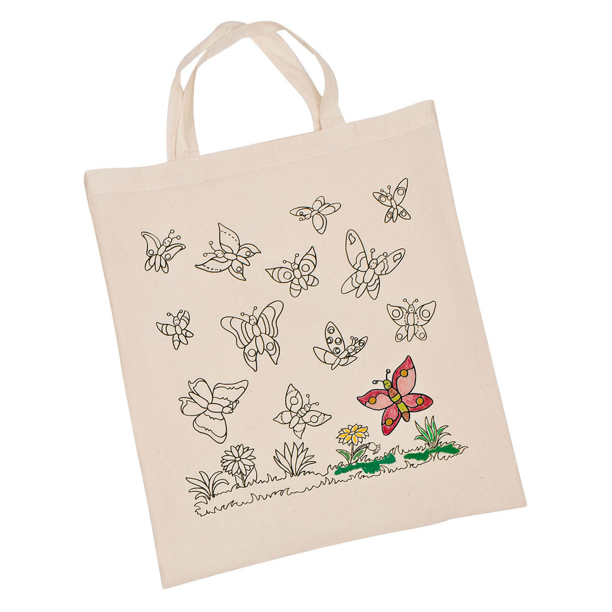 Goki katoenen tas - vlinder