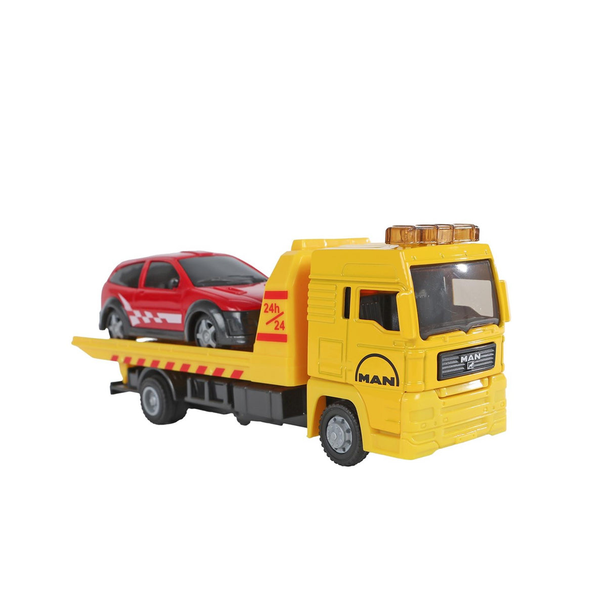 Man kids globe vrachtwagen bergingswagen met auto, 19cm