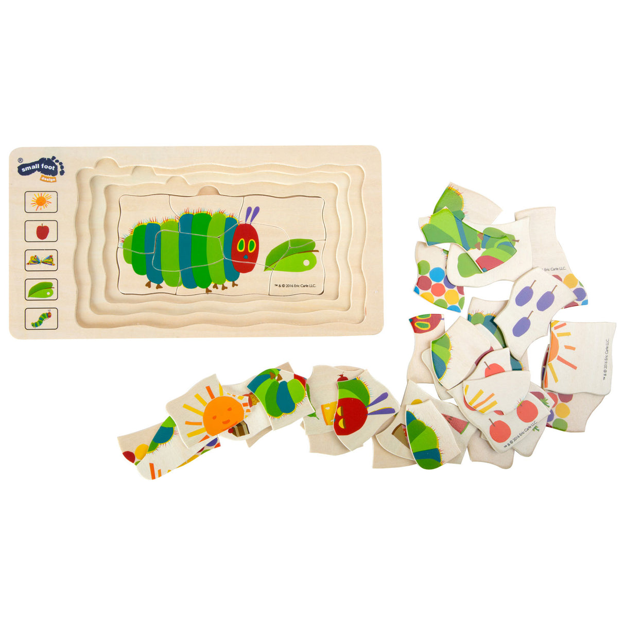 Small foot - rupsje nooitgenoeg lagenpuzzel, 36dlg.