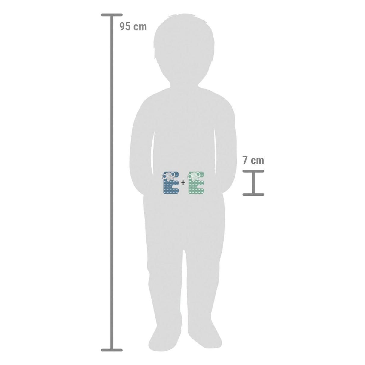 Small foot - houten dieren kinderletter - e