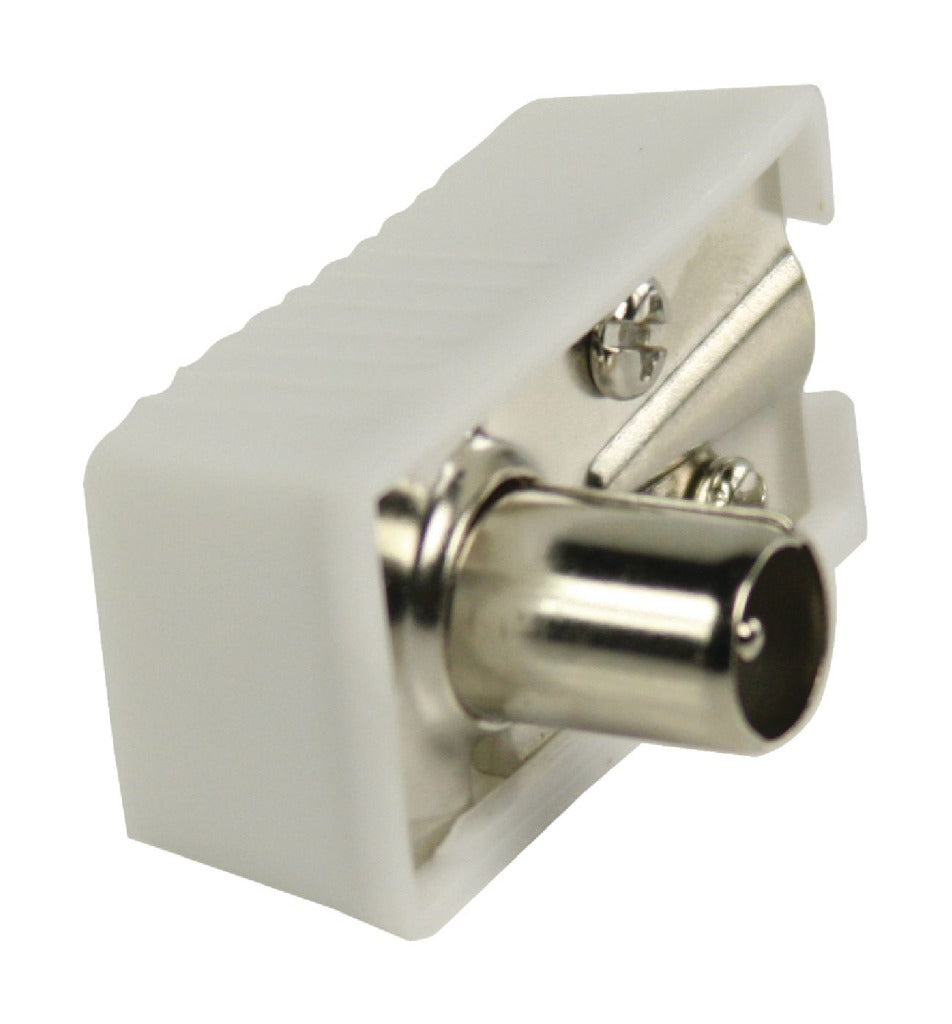 Valueline vlsp40900w gehoekte coax connectoren coax mannelijk wit