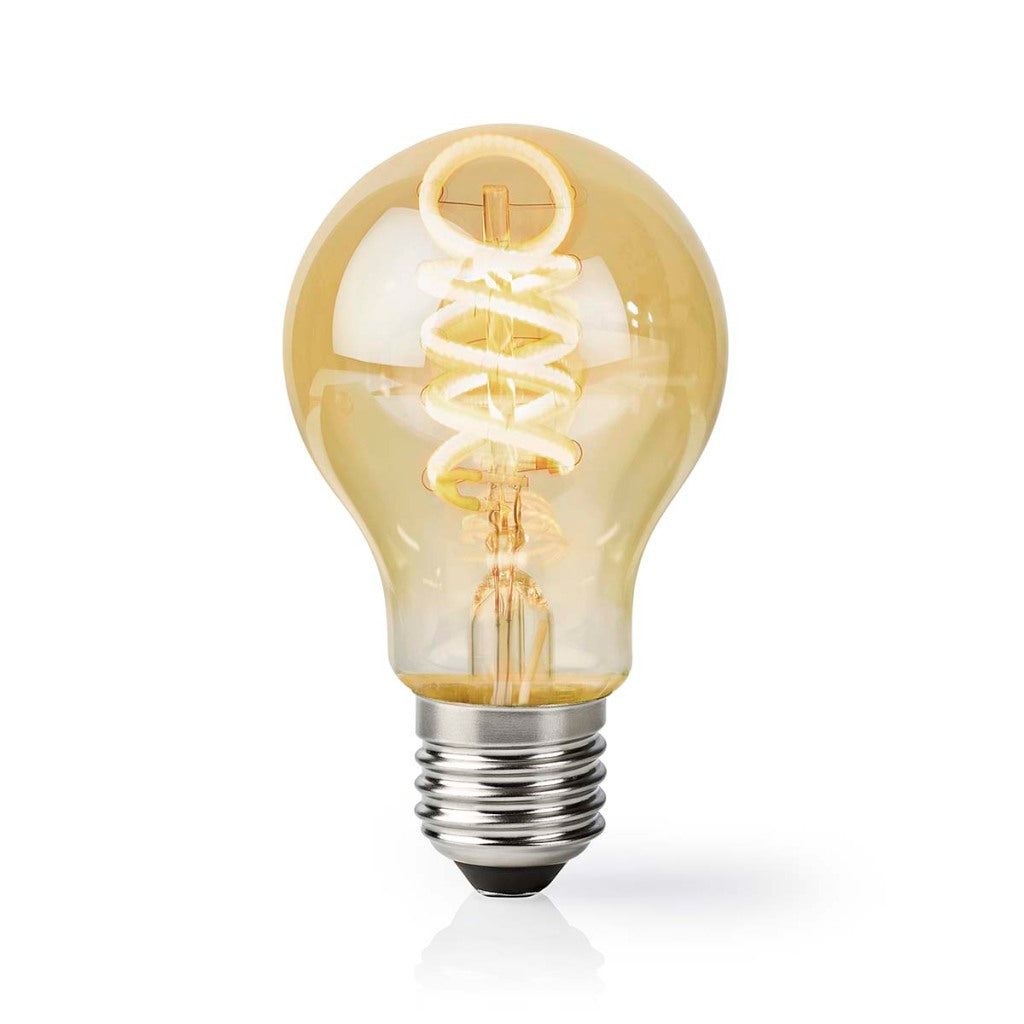 Nedis wifilrt10a60 smartlife led filamentlamp wi-fi e27 360 lm 4.9 w warm to cool white 1800 - 6500 k glas android trade; ios peer
