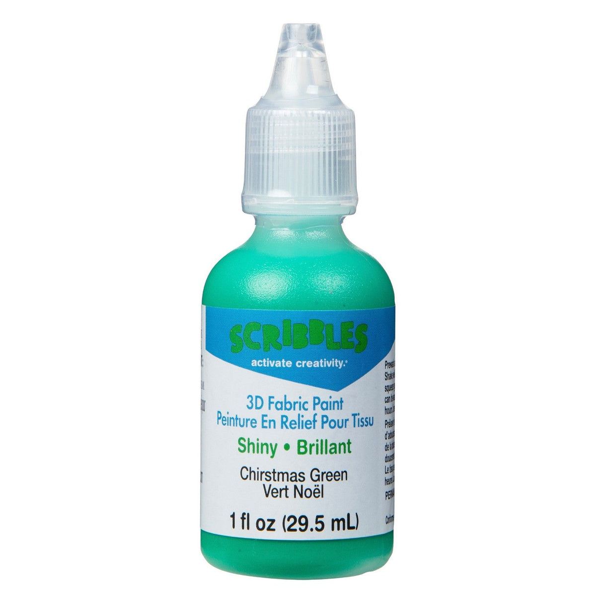 Scribbles • 3d textielverf glanzend 29,5ml christmas green