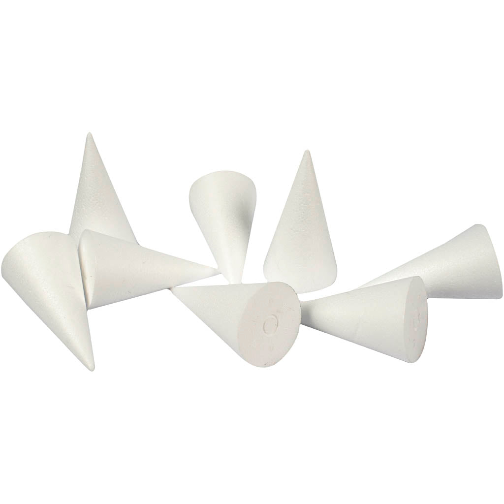 Http: www.cchobby.nl kegels-h-11-cm-d-5-5-cm-wit-50-stuk-1-doos