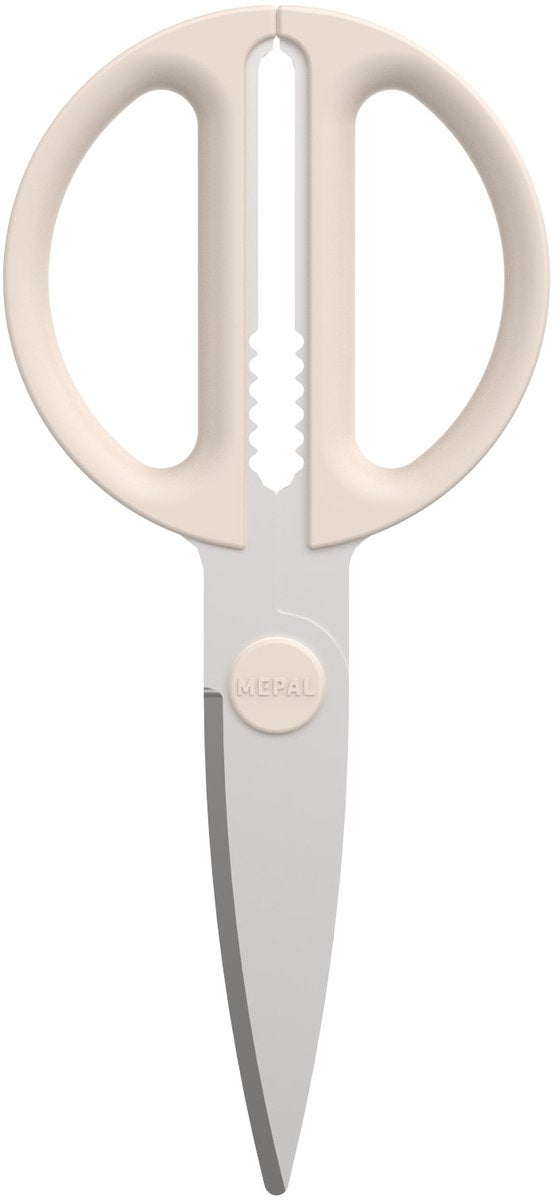 Mepal schaar chef it - keukenschaar - extra functie voor het kraken van noten of openen van een dop - ergonomisch handvat - keukengerei - chalk