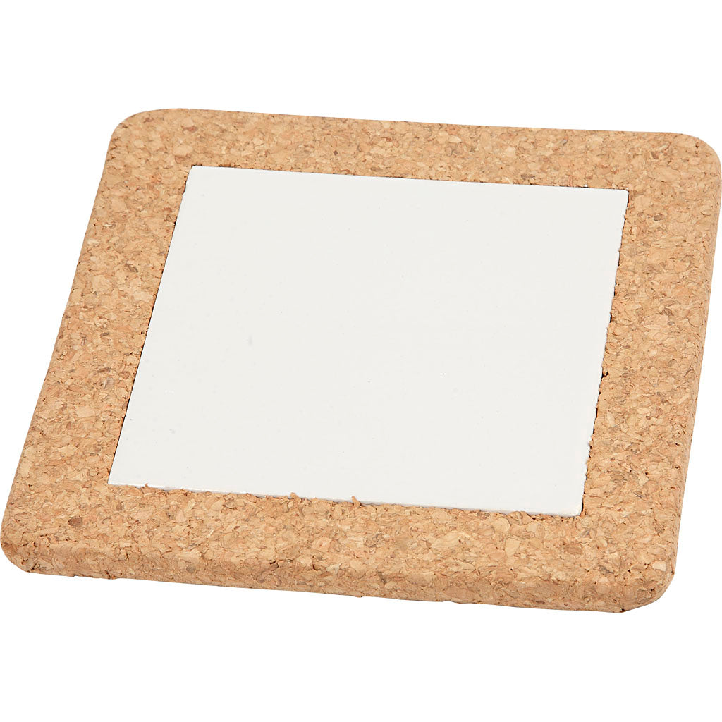 Http: www.cchobby.nl onderzetter-met-lijst-van-kurk-afm-15-5x15-5x1-cm-wit-10-stuk-1-doos