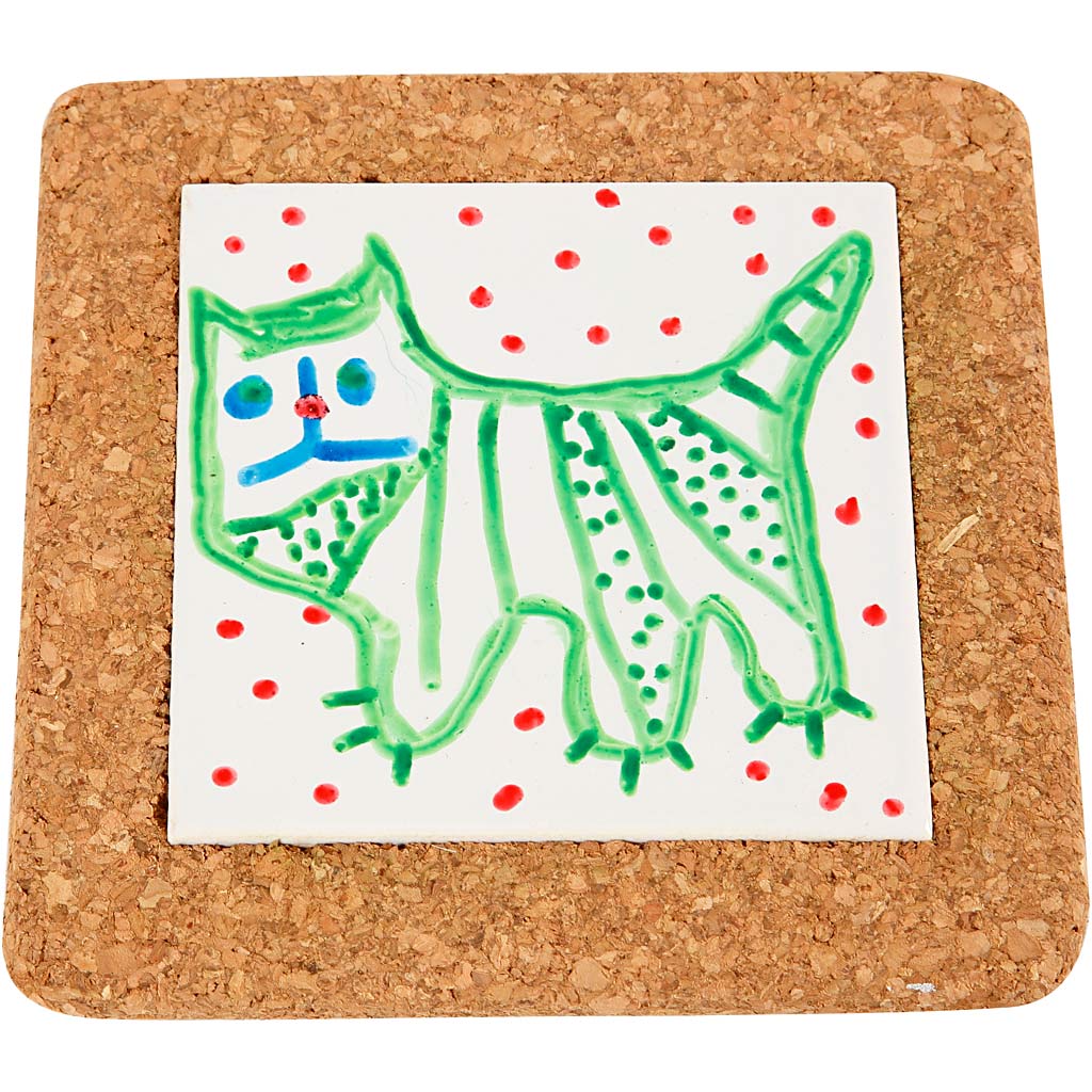 Http: www.cchobby.nl onderzetter-met-lijst-van-kurk-afm-15-5x15-5x1-cm-wit-10-stuk-1-doos
