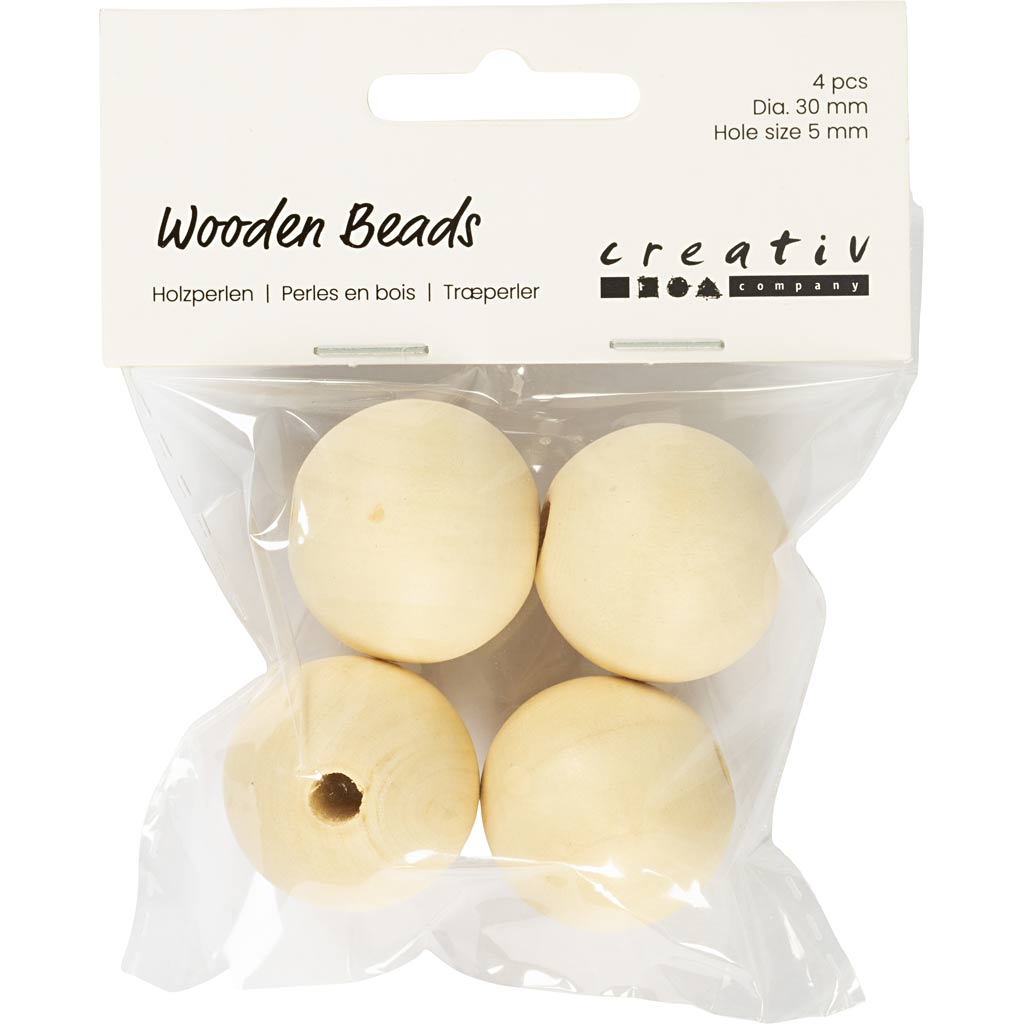 Http: www.cchobby.nl houten-kraal-d-30-mm-gatgrootte-5-mm-4-stuk-1-doos