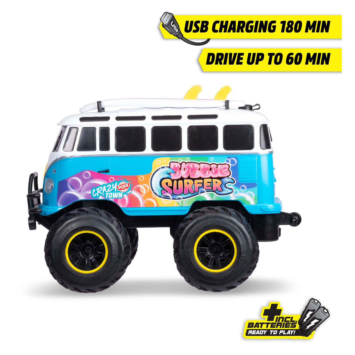 Dickie rc volkswagen t1 bubble bus rtr 1:20