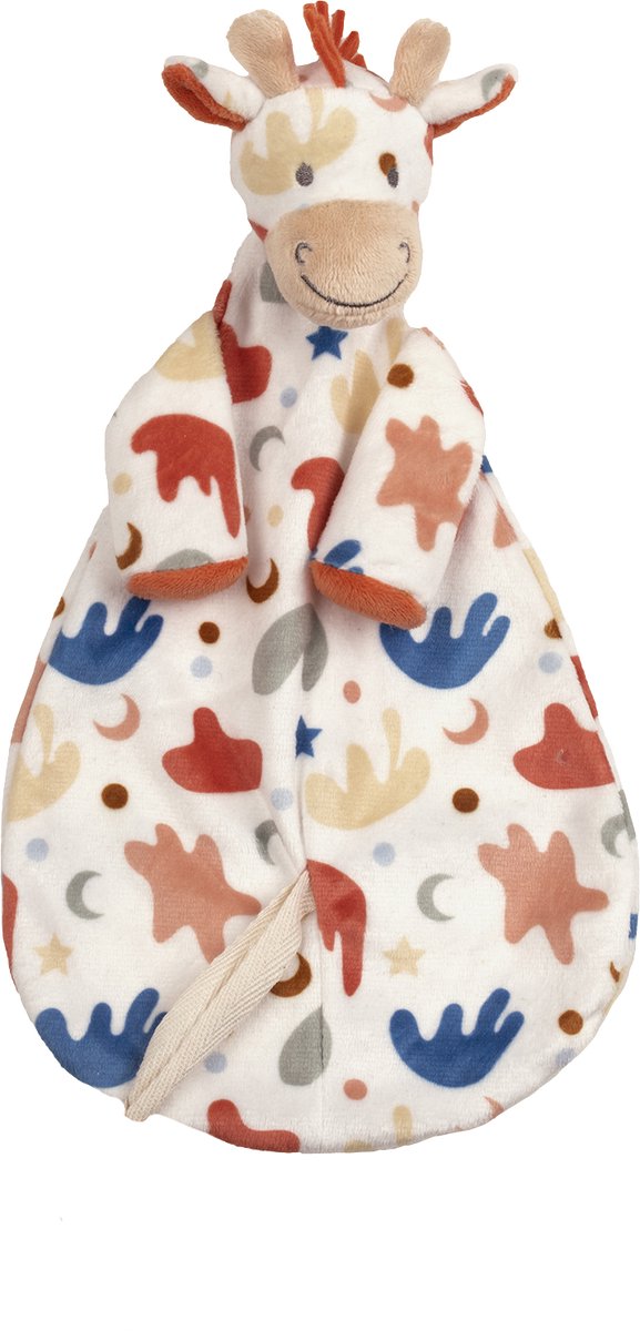 Happy horse giraf gilles knuffeldoekje - multi colour - baby cadeau