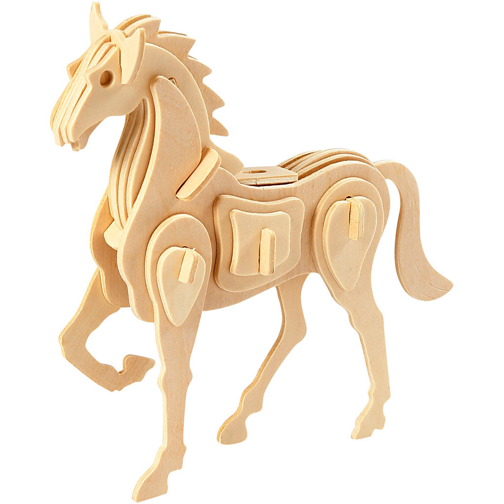 Creativ company http: www.cchobby.nl 3d-puzzel-paard-18x4-5x16-cm-1-stuk