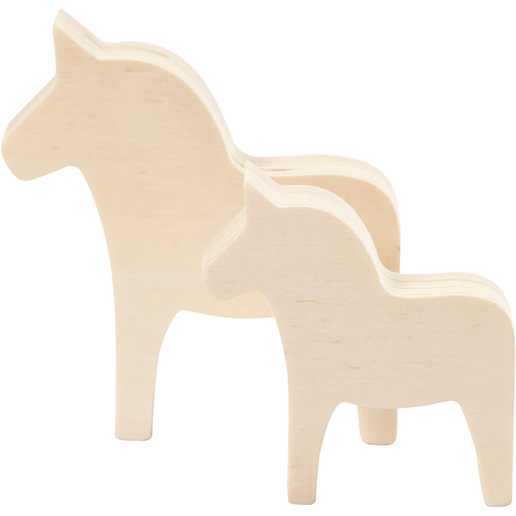 Creativ company http: www.cchobby.nl paard-h-8-10-cm-b-7-9-5-cm-dikte-1-8-cm-2-stuk-1-doos