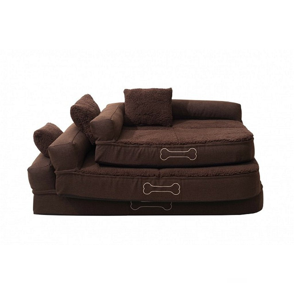 Sun garden pallina orthopedisch hondenkussen 80x60x25 cm bruin