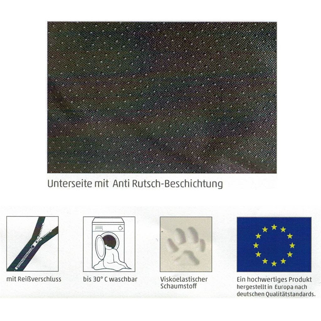 Sun garden lou orthopedisch hondenkussen 120x85x5cm antraciet