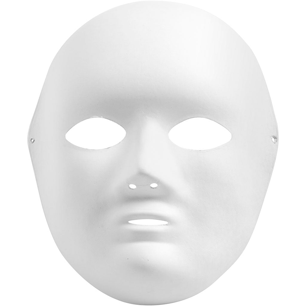 Http: www.cchobby.nl masker-h-22-cm-b-17-cm-wit-1-stuk