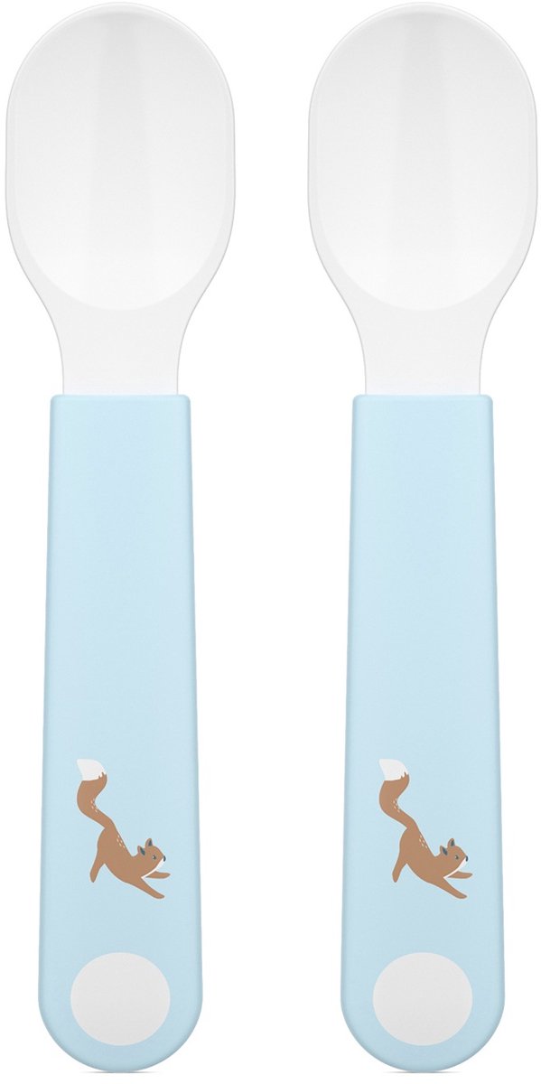Mepal mio oefenlepel little dutch - set van 2 - goede grip - kinderservies - forest friends