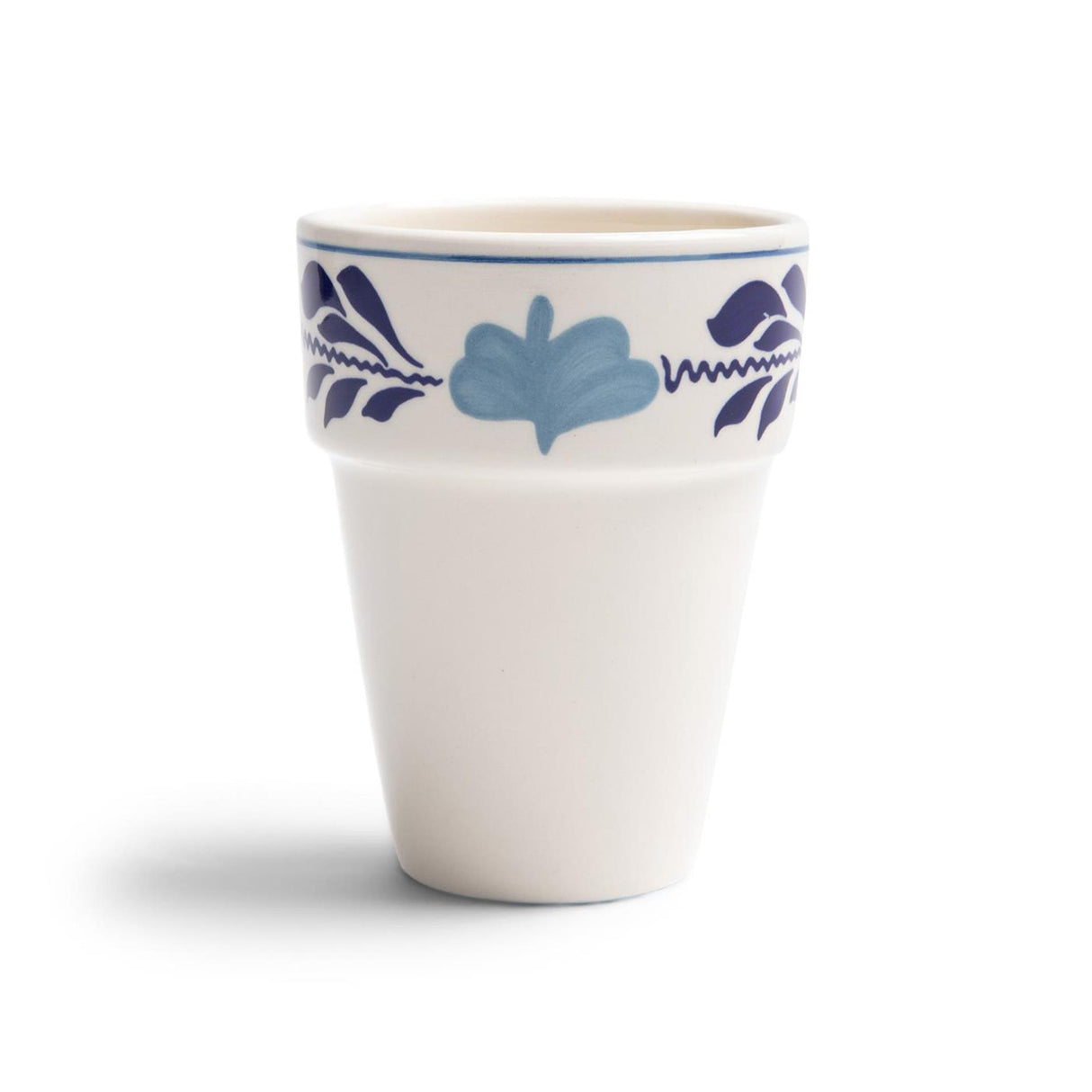 Boerenbont boerenblauw melkbeker 0,25l decor doos a 6 stuks