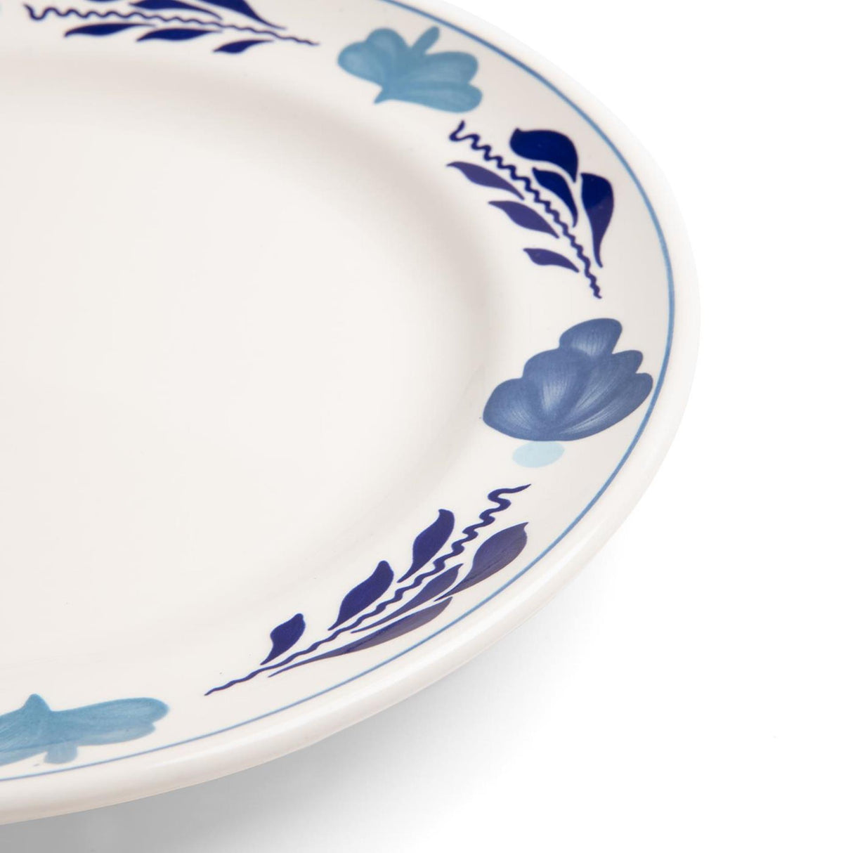 Boerenbont boerenblauw plat bord ø25,5cm decor doos a 6 stuks