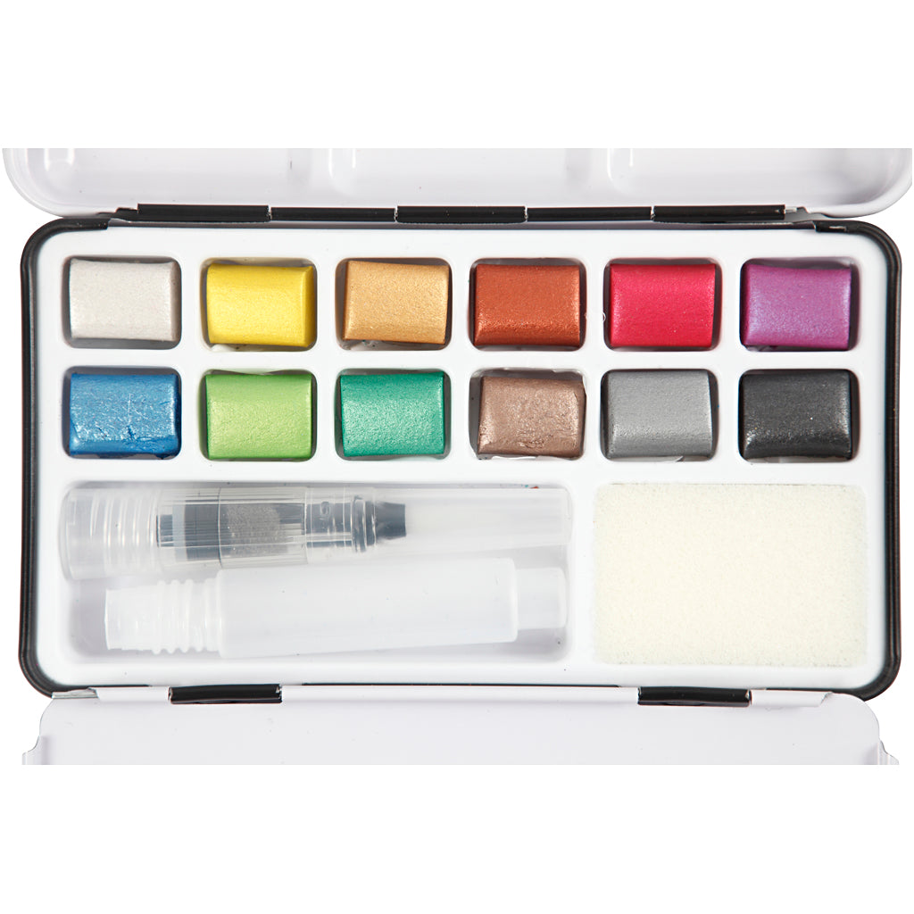Pigment art art aqua aquarelverf, diverse kleuren, 12kleuren
