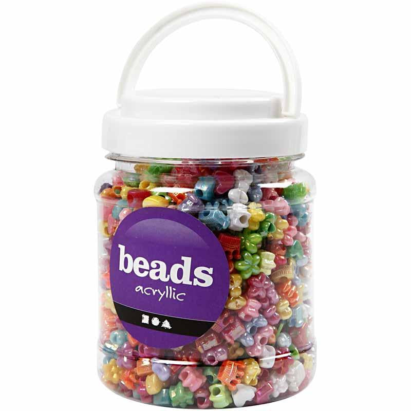 Creativ company https: www.cchobby.nl figuur-kralen-d-10-mm-gatgrootte-3-mm-ca-1100-stuk-diverse-kleuren-380-gr-700-ml-1-doosje
