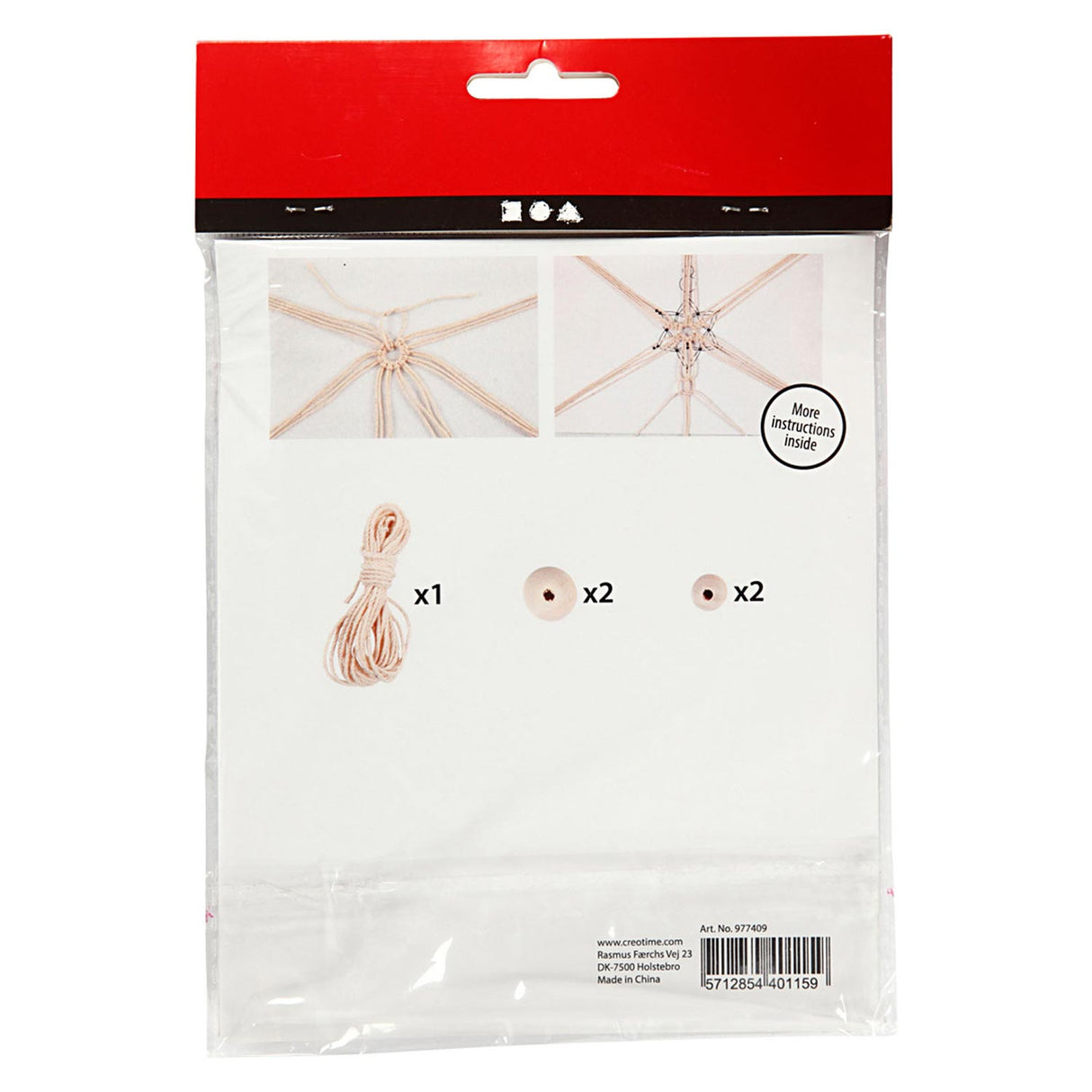 Creativ company https: www.cchobby.nl creative-mini-kit-macrame-sneeuwvlok-h-10-cm-1-doos