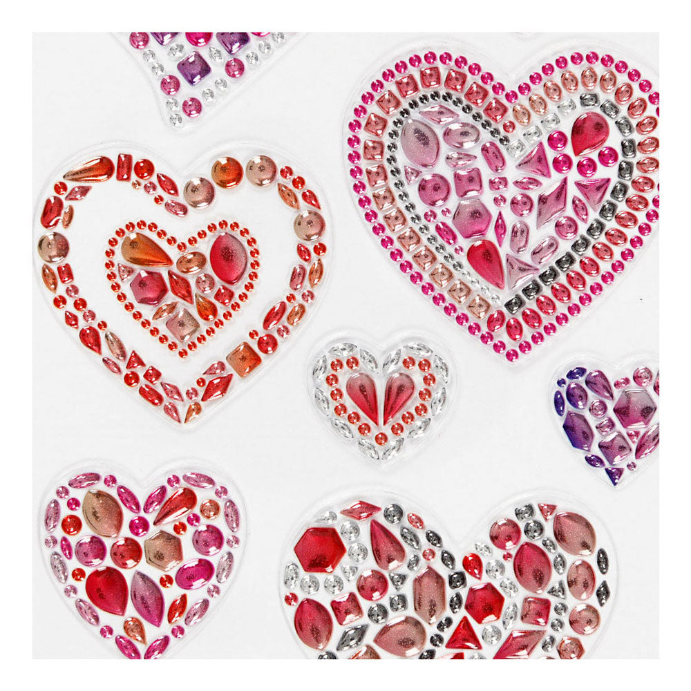 Creativ company https: www.cchobby.nl diamond-stickers-harten-vel-10x16-cm-1-vel