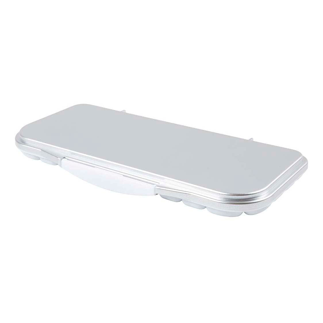 Creativ company http: www.cchobby.nl schilderspalet-met-deksel-afm-27x12-7x2-3-cm-zilver-wit-1-stuk