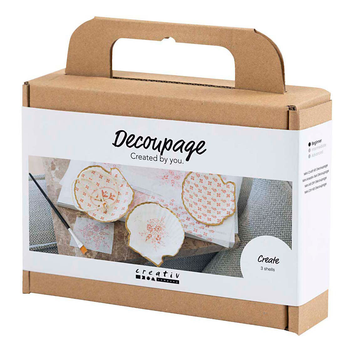 Creativ company http: www.cchobby.nl mini-hobbyset-decoupage-mosselschelpen-lichtroze-1-doos