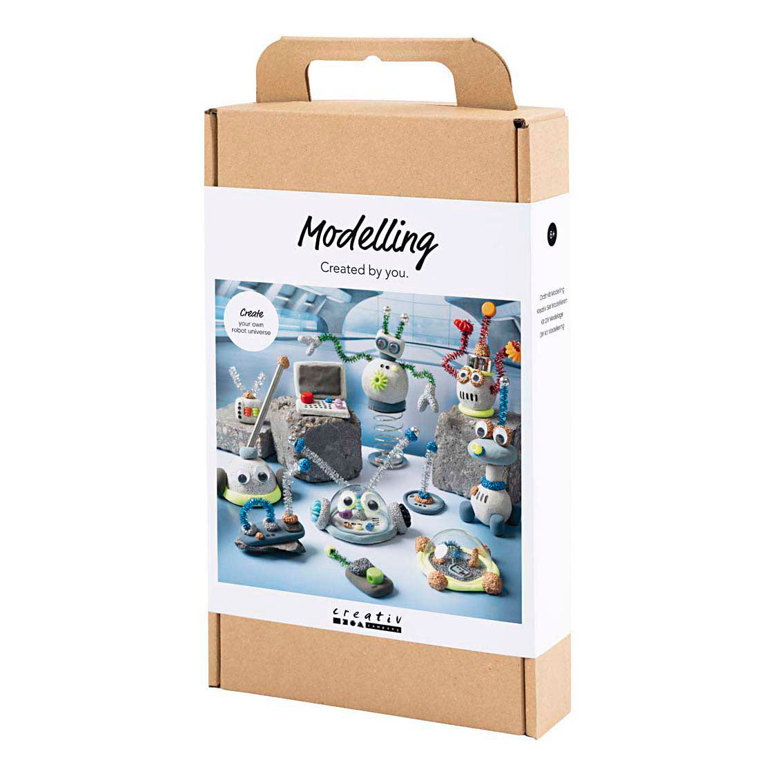 Creativ company http: www.cchobby.nl hobbyset-boetseren-robot-blauw-grijs-rood-verzilverd-1-doos