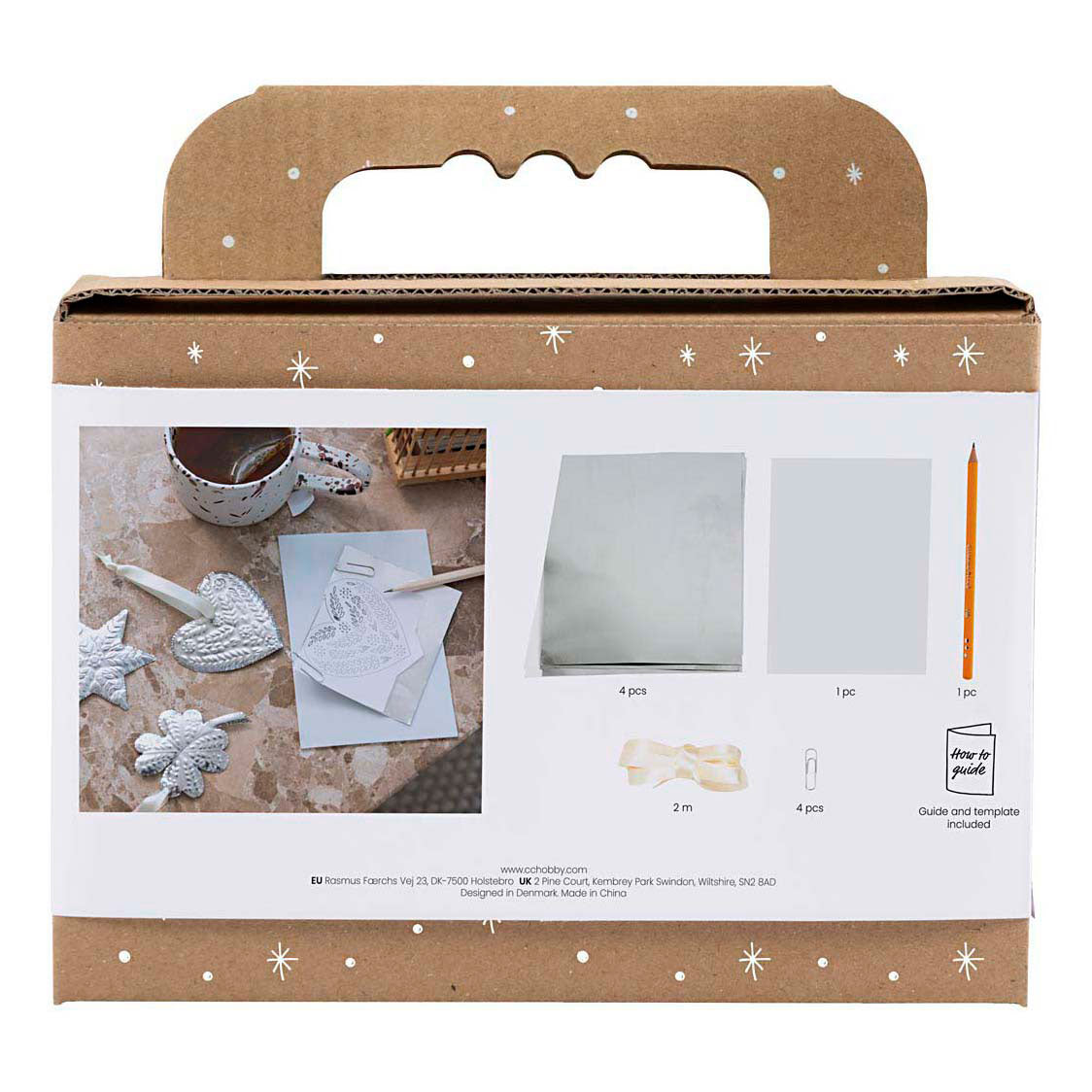 Creativ company http: www.cchobby.nl mini-hobbyset-decoratie-kerstdecoratie-silver-metal-1-doos