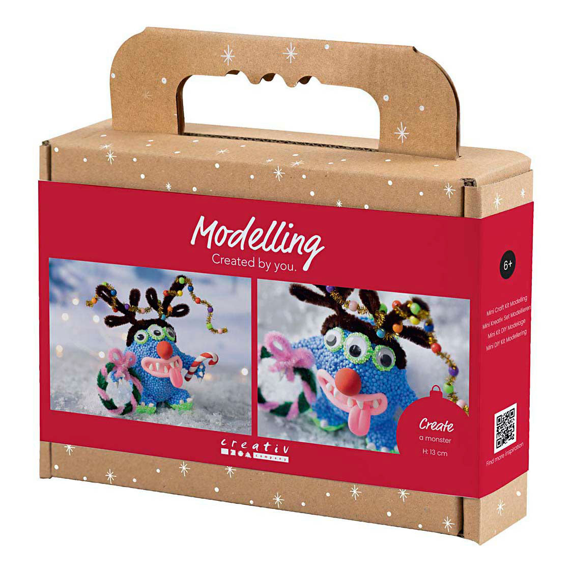 Creativ company http: www.cchobby.nl mini-hobbyset-boetseren-rendiermonster-diverse-kleuren-1-doos