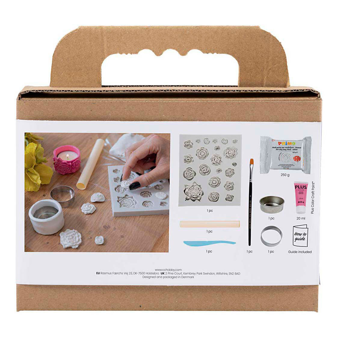 Creativ company http: www.cchobby.nl mini-hobbyset-boetseren-theelichthouders-roze-1-doos