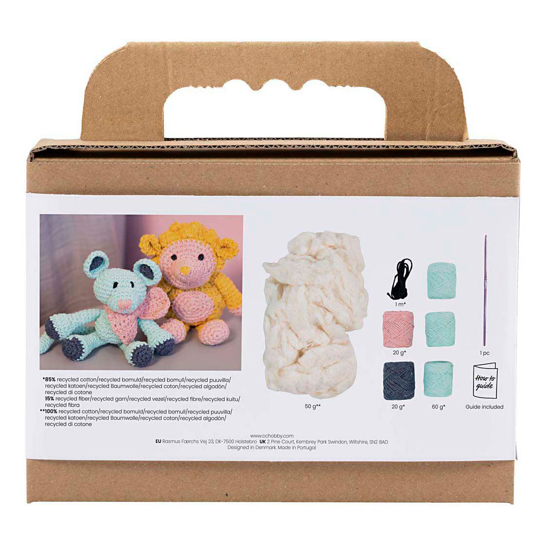Creativ company http: www.cchobby.nl hobbyset-amigurumi-muis-mint-1-doos