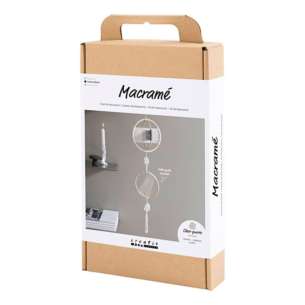 Creativ company http: www.cchobby.nl hobbyset-macrame-mobiel-grijs-off-white-1-doos