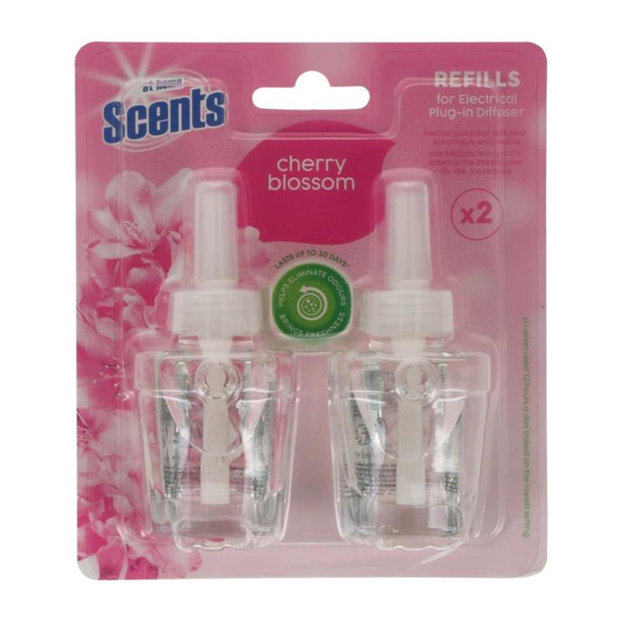 At home electrische luchtverfrisser 2x19ml cherry blossom navulling