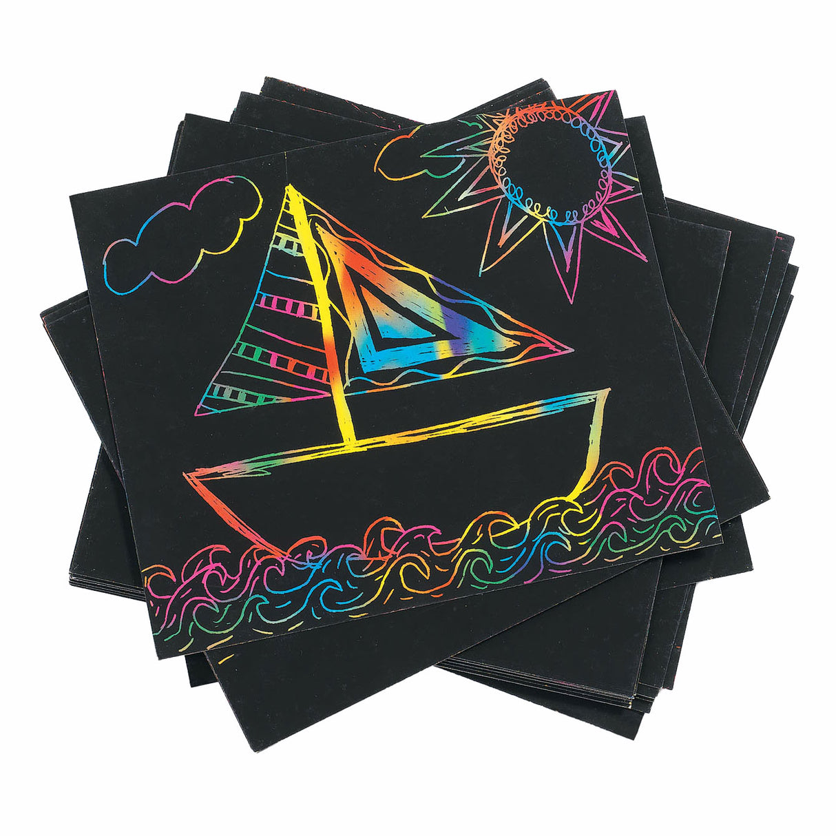 Colorations - kraskaart regenboog kleuren, set van 100