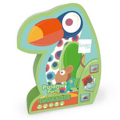 Scratch edulogic game - pyjama party - solo-visueelspel met 40 opdrachten en 4 niveaus - 4 jaar