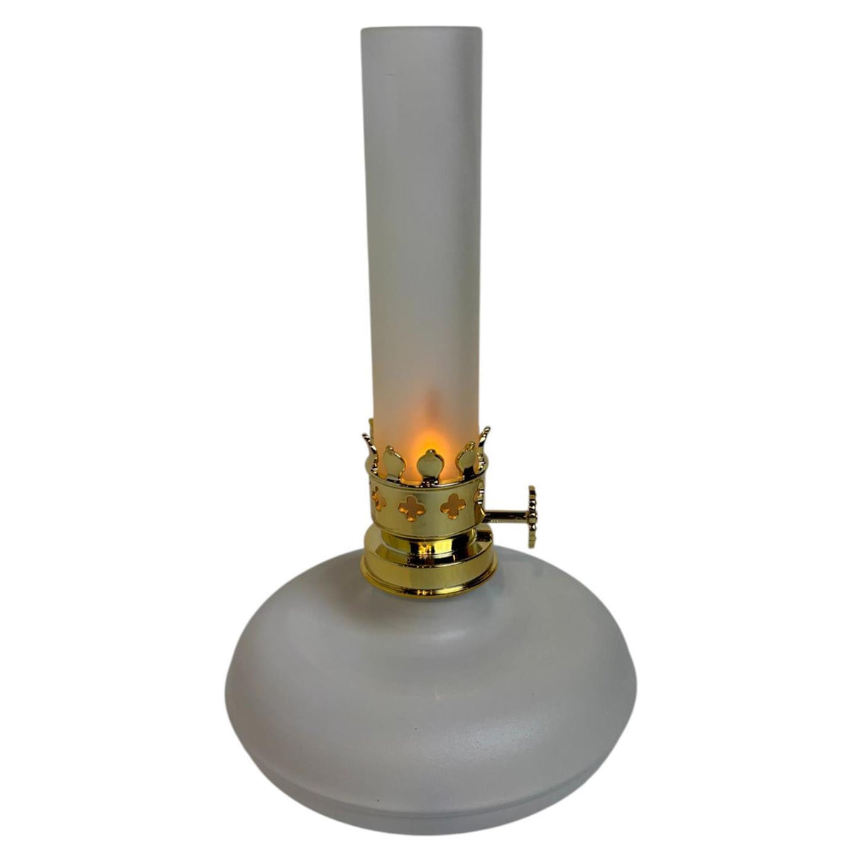 Mansion atmosphere led olielamp vlam wit 13x13x21,5cm