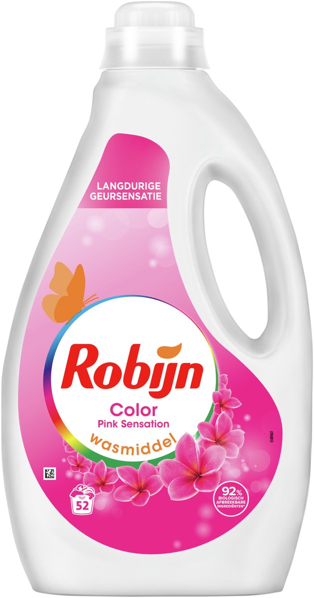 Robijn vloeibaar wasmiddel - pink sensation - 52 wasbeurten