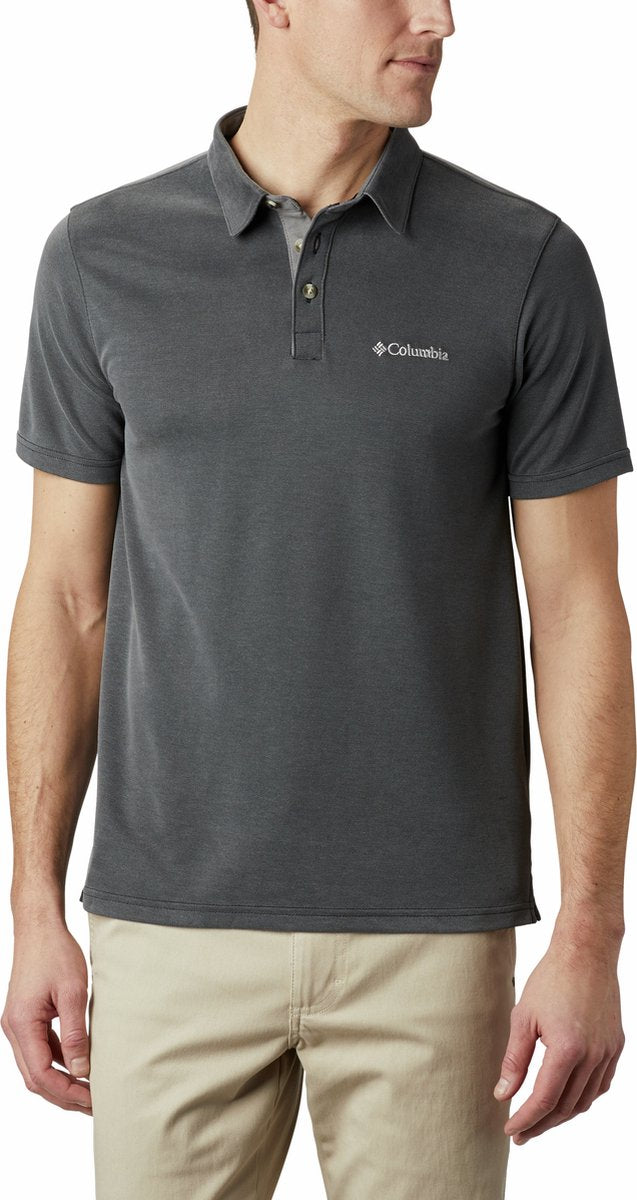 Columbia nelson point™ polo - polo shirt - heren polo - zwart - maat xxl