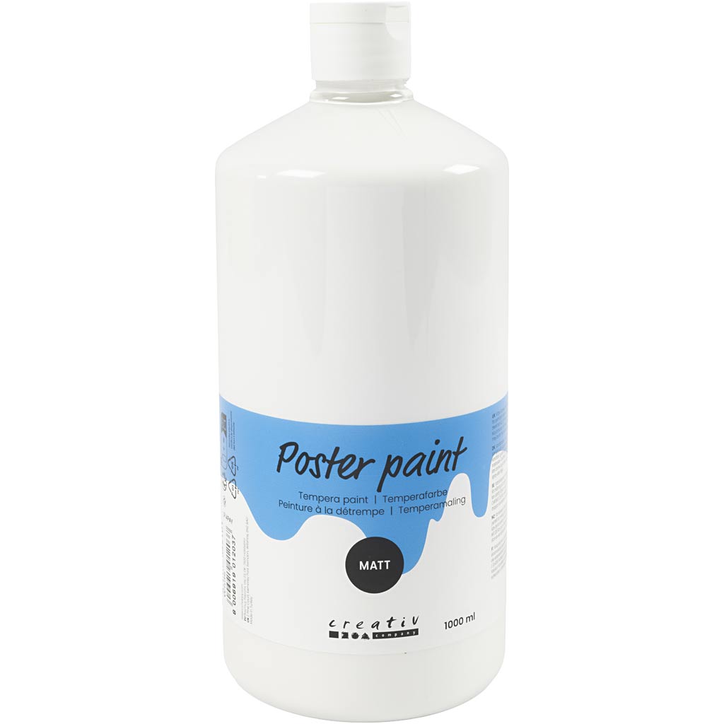 Http: www.cchobby.nl tempera-verf-mat-wit-1000-ml-1-fles