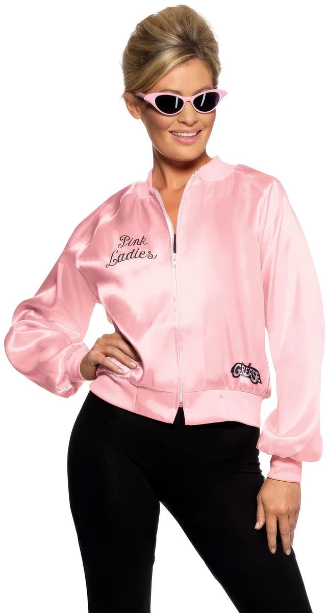 Smiffys grease pink lady jasje - jaren 50 kostuum - maat m (40-42)