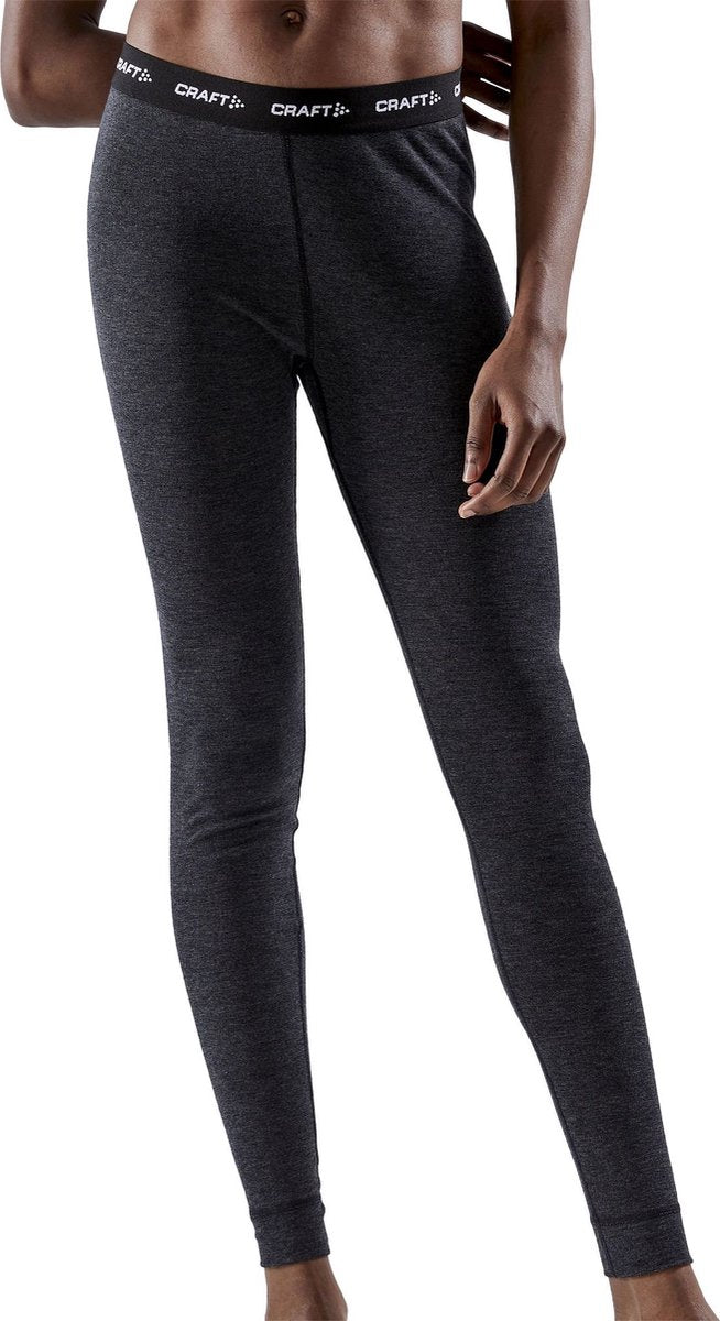 Craft extra warm merino wollen thermobroek dames - core wool - zwart xl