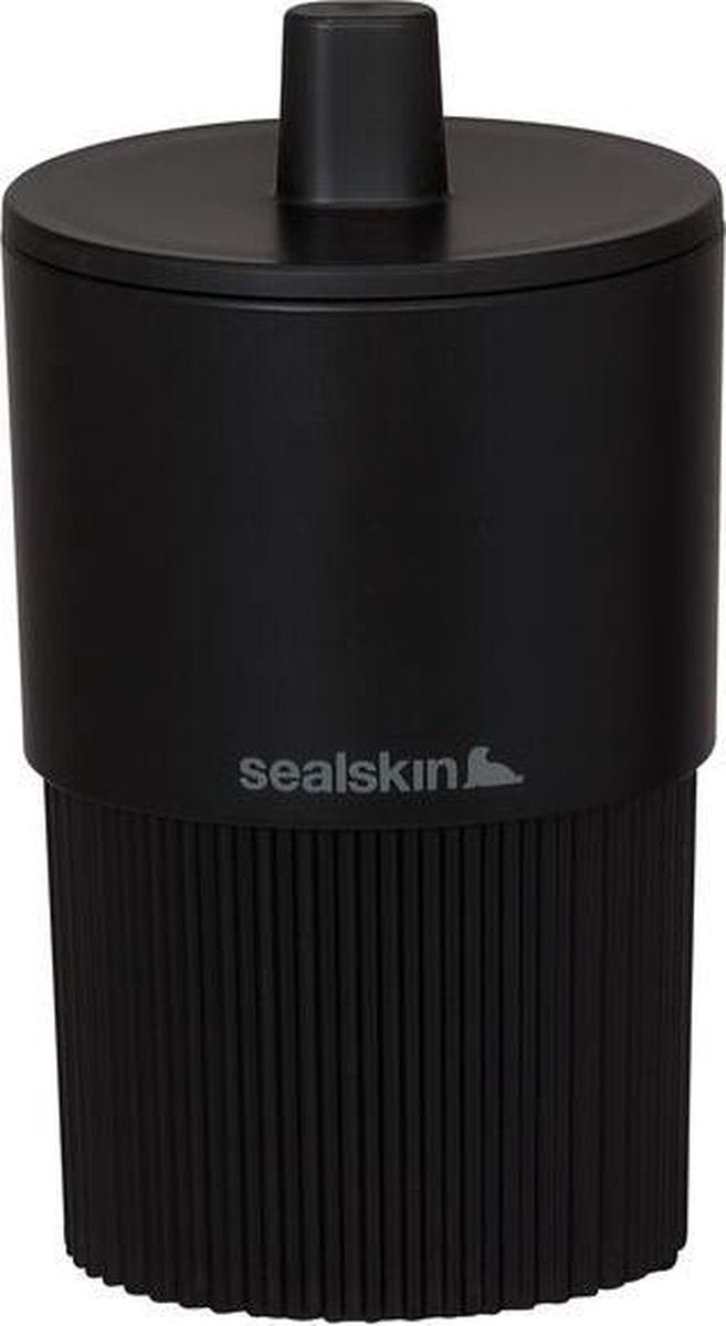 Sealskin brave - opbergbox met deksel - opbergpotje - vrijstaand - zwart